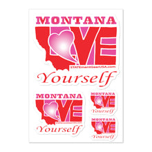 Load image into Gallery viewer, LOVE MONTANA! (Pink) Sticker sheet