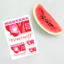 Load image into Gallery viewer, LOVE MONTANA! (Pink) Sticker sheet