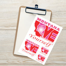 Load image into Gallery viewer, LOVE MONTANA! (Pink) Sticker sheet