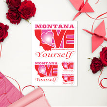 Load image into Gallery viewer, LOVE MONTANA! (Pink) Sticker sheet