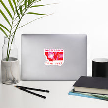 Load image into Gallery viewer, LOVE MONTANA! (Pink) Bubble-free stickers