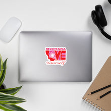 Load image into Gallery viewer, LOVE MONTANA! (Pink) Bubble-free stickers