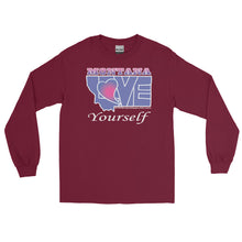 Load image into Gallery viewer, BLUE LOVE Montana! Men’s Long Sleeve Shirt