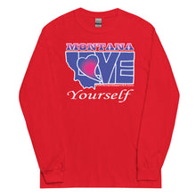 Load image into Gallery viewer, BLUE LOVE Montana! Men’s Long Sleeve Shirt