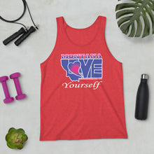 Load image into Gallery viewer, BLUE LOVE Montana! Unisex Tank Top