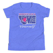 Load image into Gallery viewer, BLUE LOVE Montana! Youth Short Sleeve T-Shirt