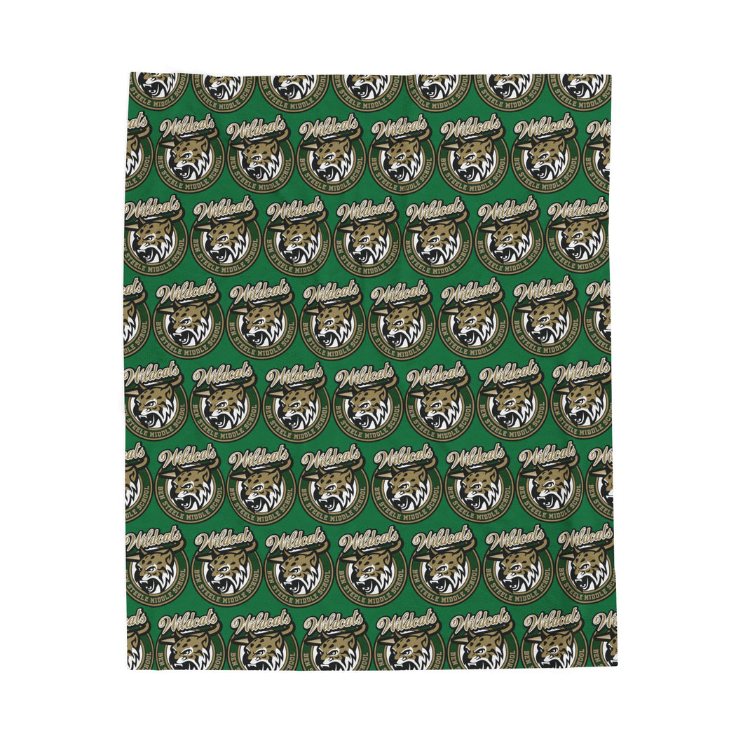 Ben Steele Wildcats Velveteen Plush Blanket