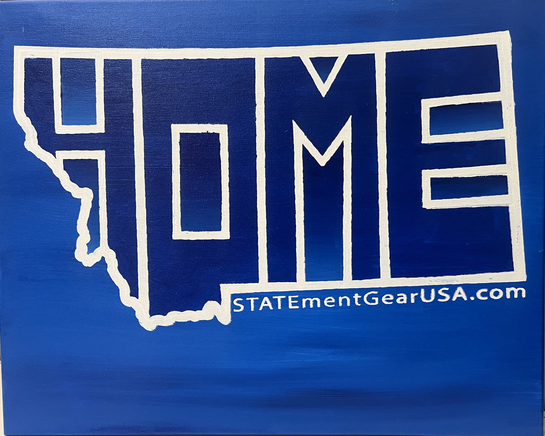 16x20 Montana HOME Wall Art