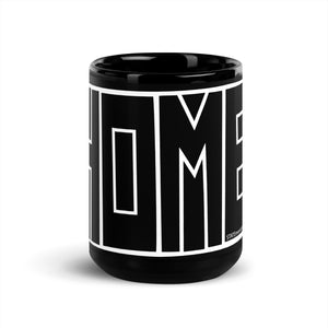 North Dakota Black Glossy Mug