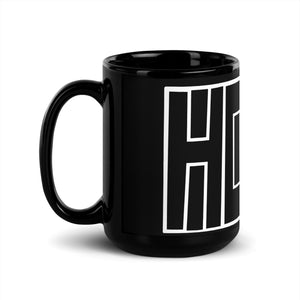 North Dakota Black Glossy Mug