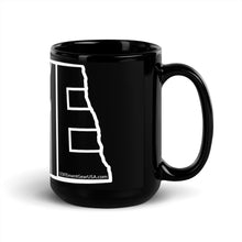 Load image into Gallery viewer, North Dakota Black Glossy Mug