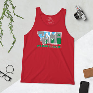 CAMP Montana! Unisex Tank Top