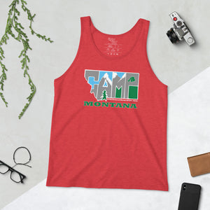 CAMP Montana! Unisex Tank Top