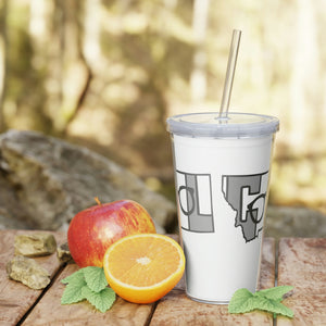 COOL Montana! Plastic Tumbler with Straw