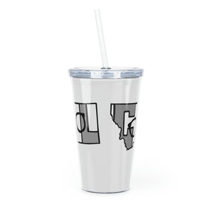 COOL Montana! Plastic Tumbler with Straw