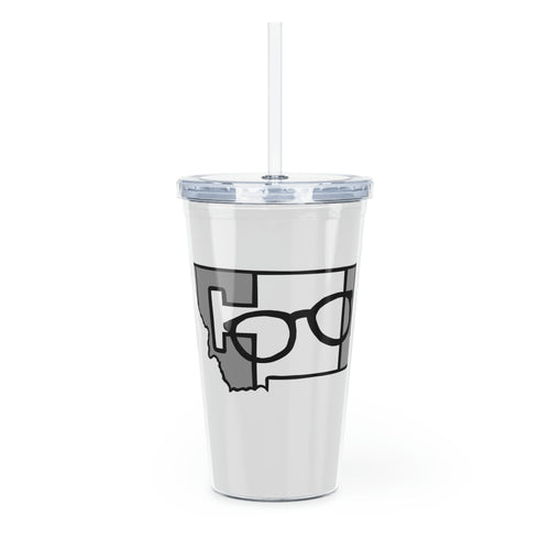 COOL Montana! Plastic Tumbler with Straw