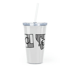 COOL Montana! Plastic Tumbler with Straw