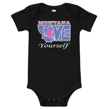 Load image into Gallery viewer, BLUE LOVE Montana! Baby short sleeve one piece