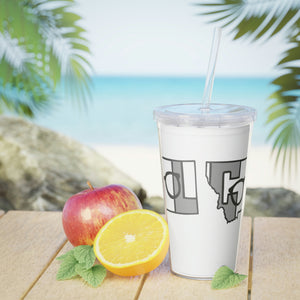 COOL Montana! Plastic Tumbler with Straw