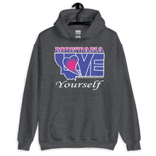 Load image into Gallery viewer, BLUE LOVE Montana! Unisex Hoodie