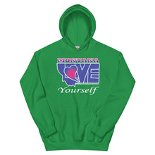 Load image into Gallery viewer, BLUE LOVE Montana! Unisex Hoodie