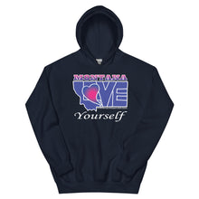 Load image into Gallery viewer, BLUE LOVE Montana! Unisex Hoodie