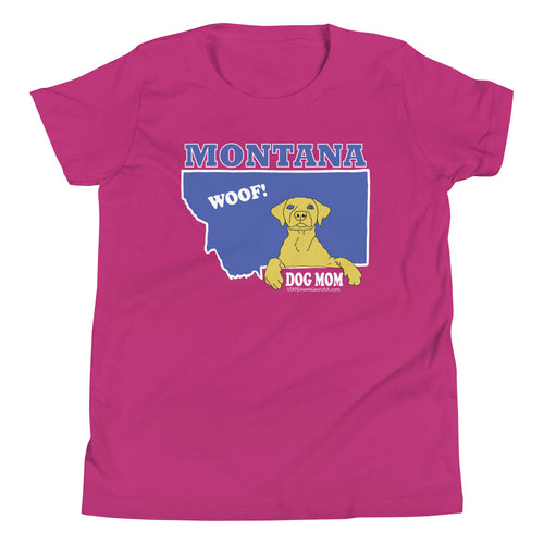 WOOF! DOG MOM Youth Short Sleeve T-Shirt