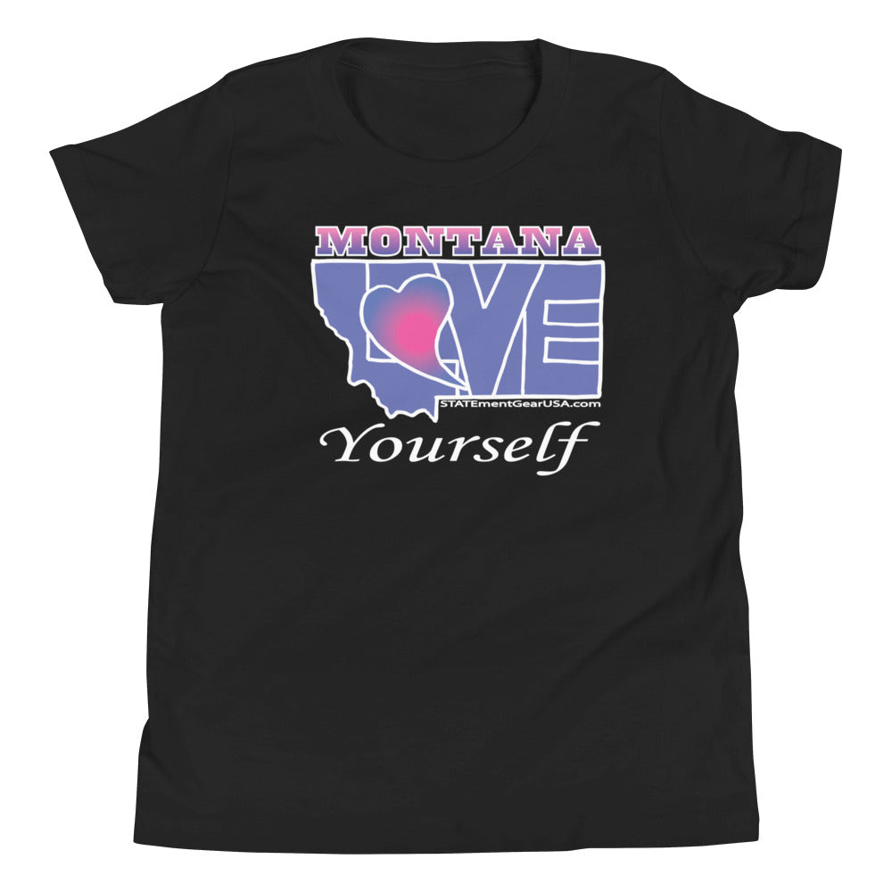 BLUE LOVE Montana! Youth Short Sleeve T-Shirt