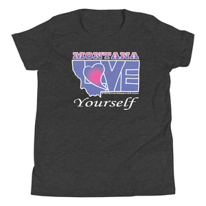 BLUE LOVE Montana! Youth Short Sleeve T-Shirt