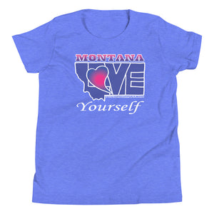 BLUE LOVE Montana! Youth Short Sleeve T-Shirt