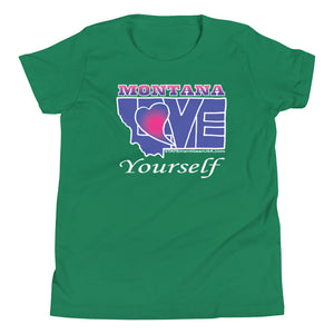 BLUE LOVE Montana! Youth Short Sleeve T-Shirt