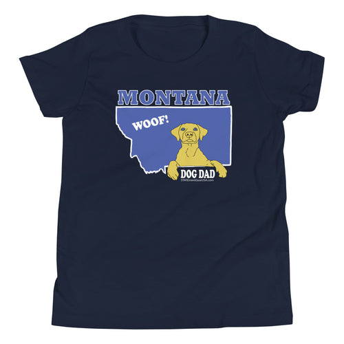 WOOF! DOG DAD Youth Short Sleeve T-Shirt
