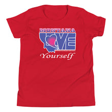 Load image into Gallery viewer, BLUE LOVE Montana! Youth Short Sleeve T-Shirt