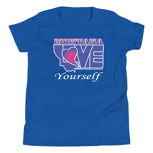 BLUE LOVE Montana! Youth Short Sleeve T-Shirt
